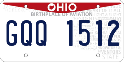 OH license plate GQQ1512