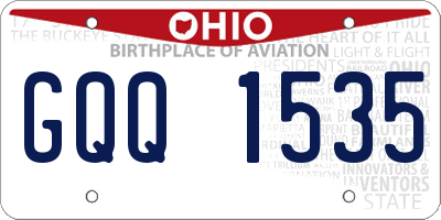 OH license plate GQQ1535