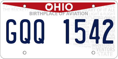 OH license plate GQQ1542