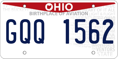 OH license plate GQQ1562