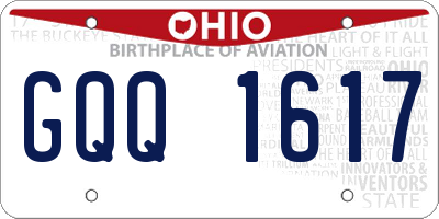OH license plate GQQ1617