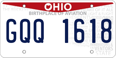 OH license plate GQQ1618