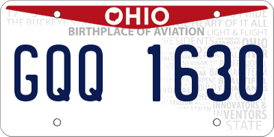 OH license plate GQQ1630