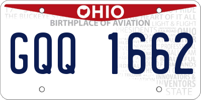 OH license plate GQQ1662