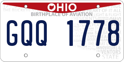 OH license plate GQQ1778