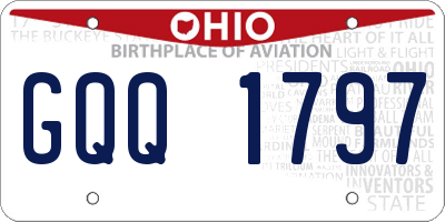 OH license plate GQQ1797