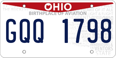 OH license plate GQQ1798