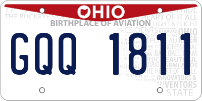 OH license plate GQQ1811
