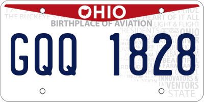 OH license plate GQQ1828