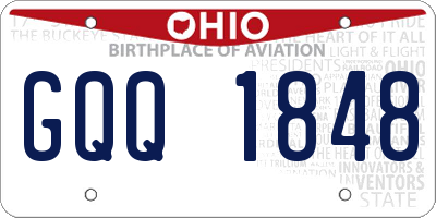 OH license plate GQQ1848