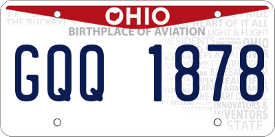 OH license plate GQQ1878