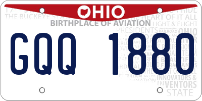 OH license plate GQQ1880