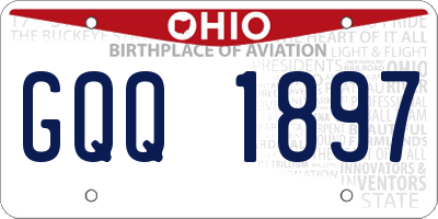OH license plate GQQ1897