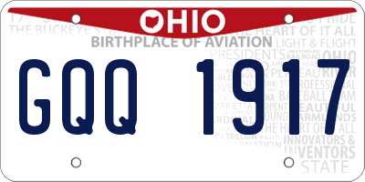 OH license plate GQQ1917