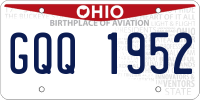 OH license plate GQQ1952