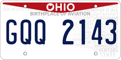 OH license plate GQQ2143