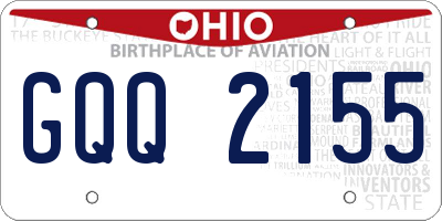 OH license plate GQQ2155