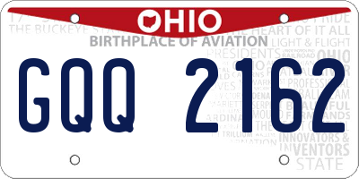 OH license plate GQQ2162