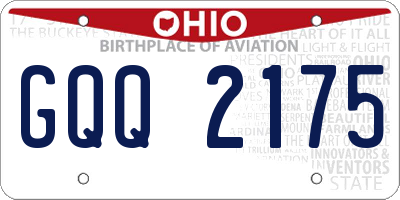 OH license plate GQQ2175