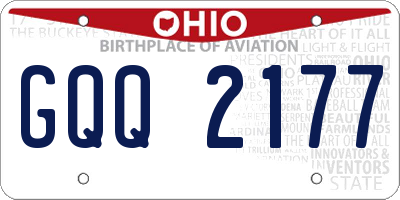 OH license plate GQQ2177