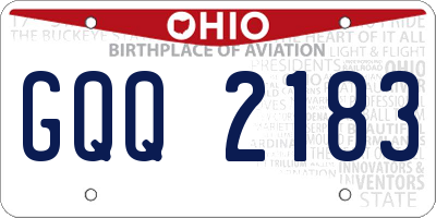OH license plate GQQ2183