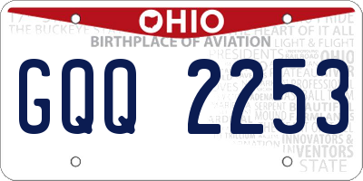 OH license plate GQQ2253