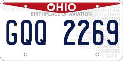 OH license plate GQQ2269