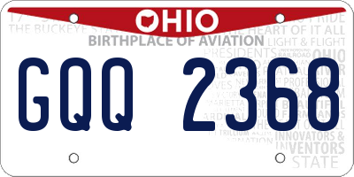 OH license plate GQQ2368