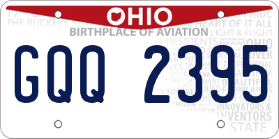 OH license plate GQQ2395