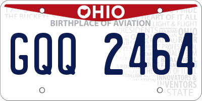 OH license plate GQQ2464