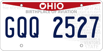 OH license plate GQQ2527