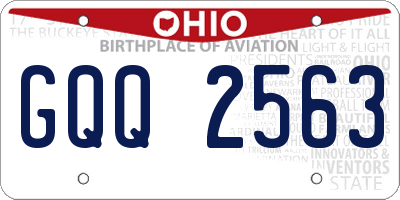 OH license plate GQQ2563