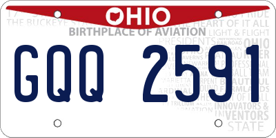 OH license plate GQQ2591