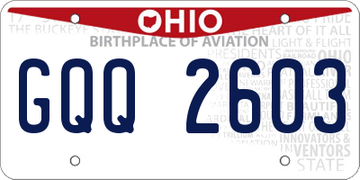 OH license plate GQQ2603