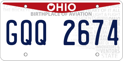 OH license plate GQQ2674