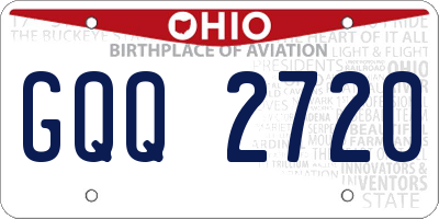 OH license plate GQQ2720