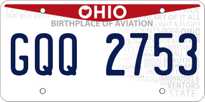OH license plate GQQ2753