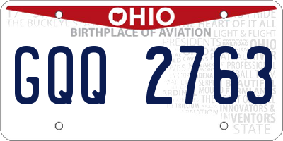 OH license plate GQQ2763