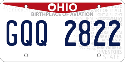 OH license plate GQQ2822