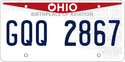 OH license plate GQQ2867
