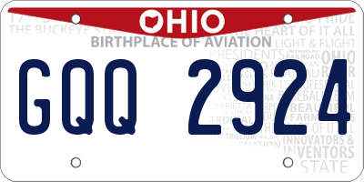 OH license plate GQQ2924