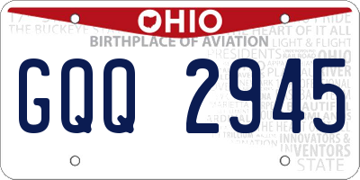 OH license plate GQQ2945