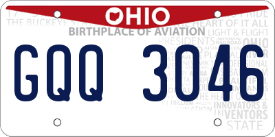 OH license plate GQQ3046