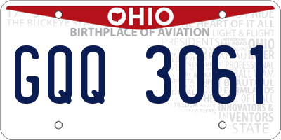 OH license plate GQQ3061