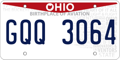 OH license plate GQQ3064