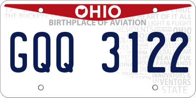 OH license plate GQQ3122