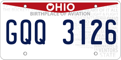 OH license plate GQQ3126