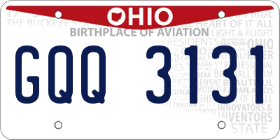 OH license plate GQQ3131