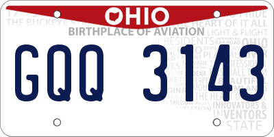 OH license plate GQQ3143