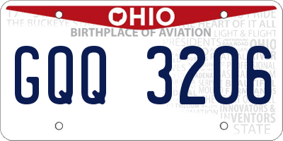 OH license plate GQQ3206